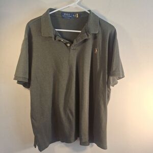 Polo by Ralph Lauren Custom Slim Fit Men's Olive Green Polo Shirt Size XXL